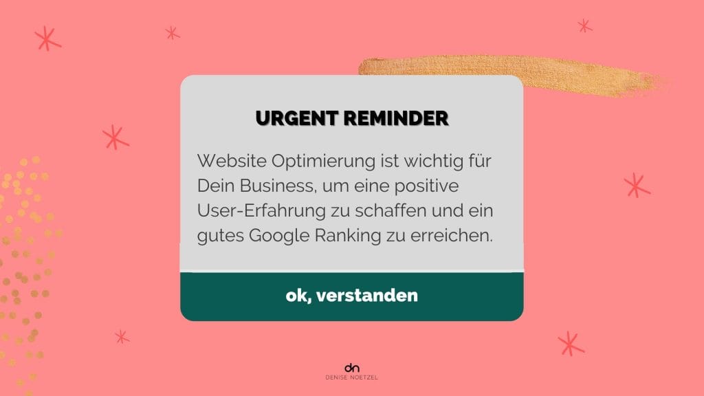 Urgent-Reminder-Website-Optimierung