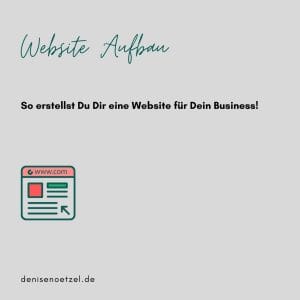 Website Aufbau