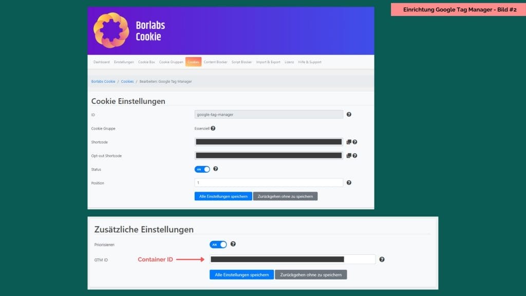 Einrichtung Google Tag Manager mit Borlabs Cookie