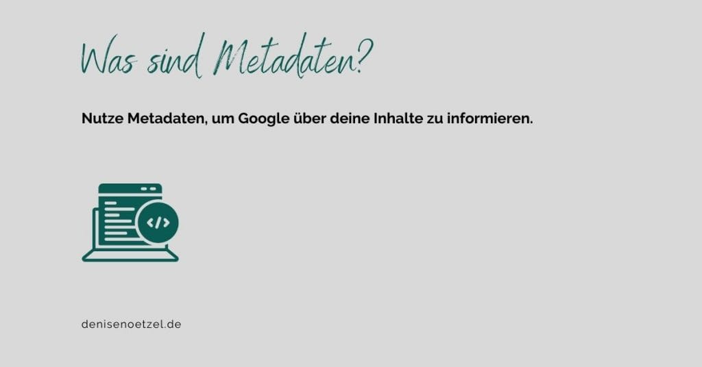 Was sind Metadaten?