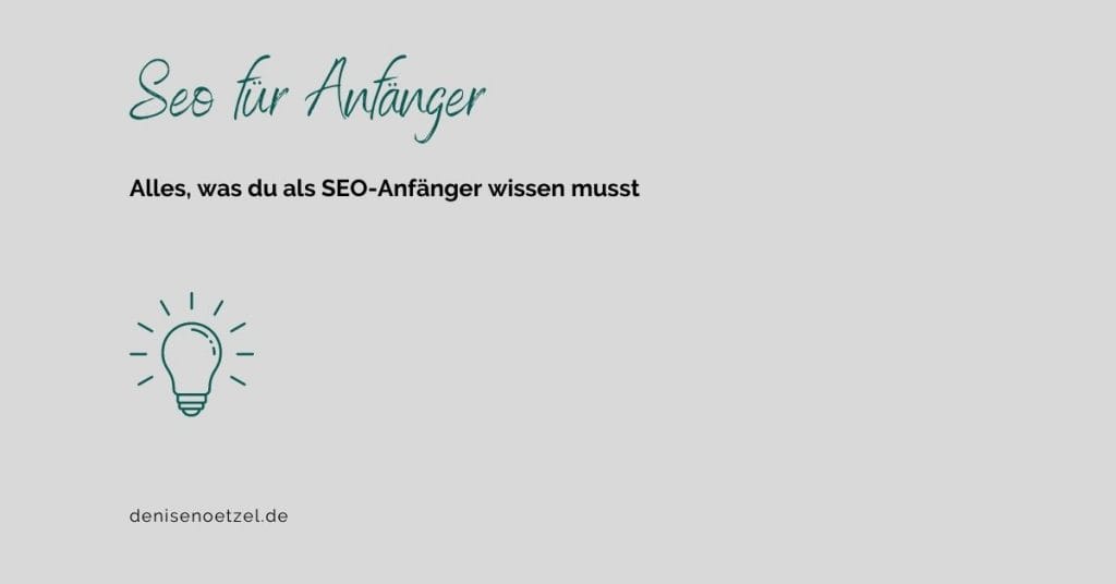 SEO für Anfänger