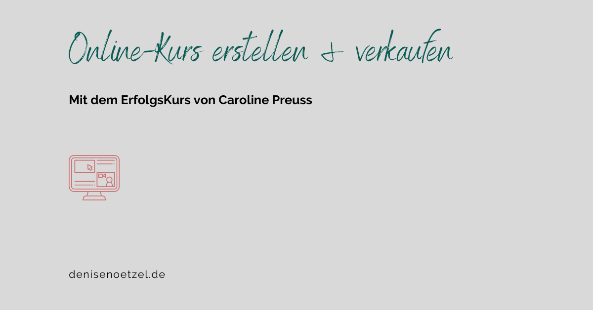 ErfolgsKurs von Caroline-Preuss